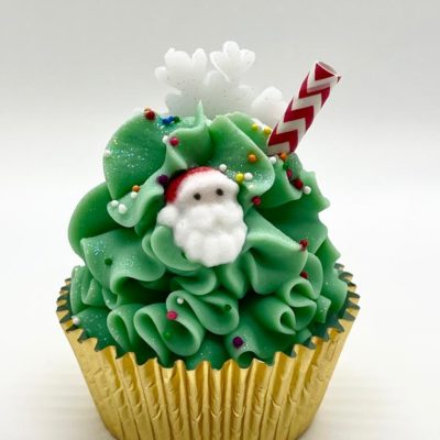 Christmas cup cake soap