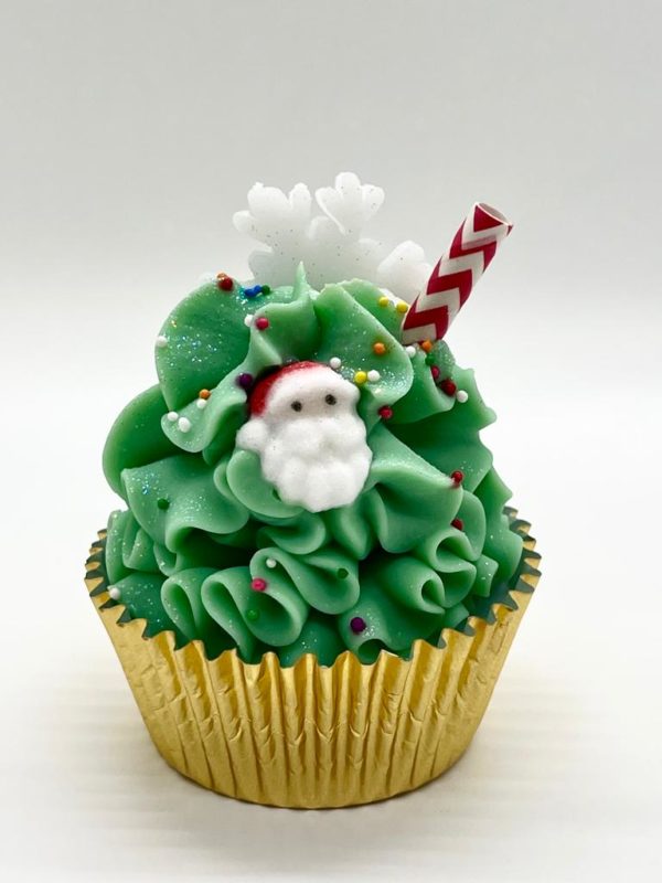 Christmas cup cake soap